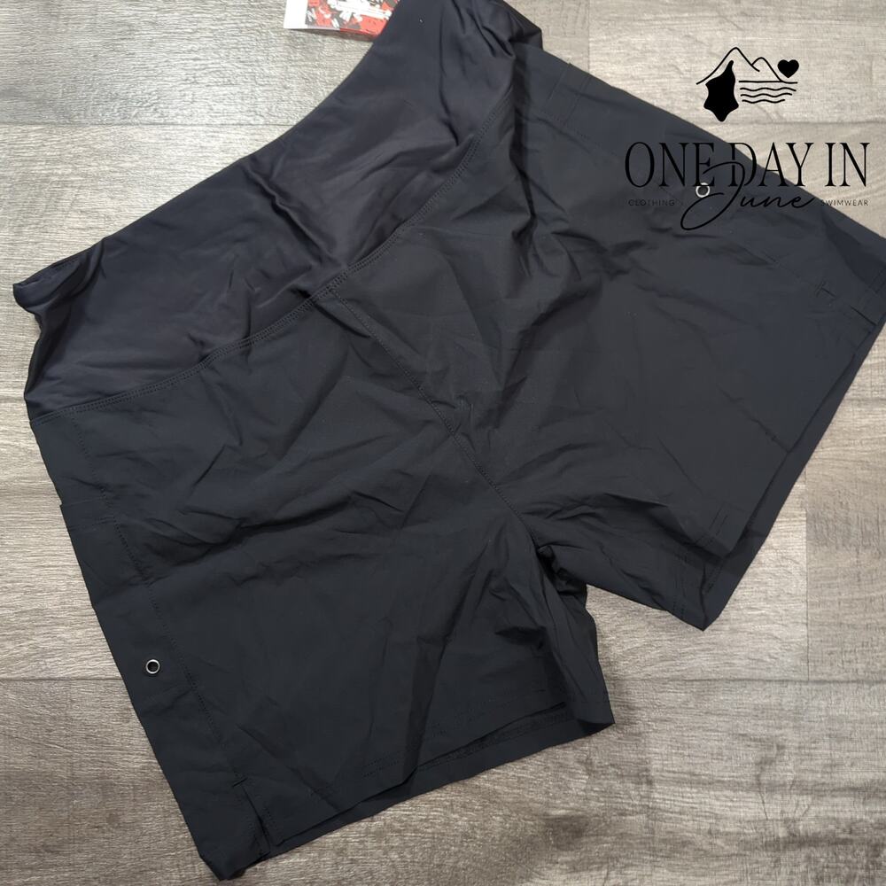 Black Athletic/Swim Shorts